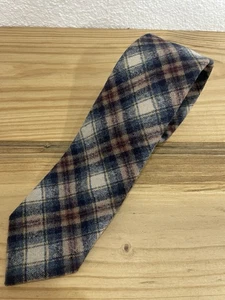 Pendleton Men's Neck Tie 3" x 56" Multicolor Plaid 100% Pure Virgin Wool Tweed - Picture 1 of 4