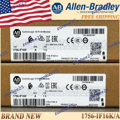 1756IF16K serA New AB ControlLogix 16 Point A/I Module Free Ship US 1756-IF16K/A - Image 1 of 4