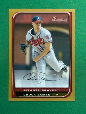 2008 Bowman Baseball Gold Parallel #161 Chuck James - Image 1 of 2