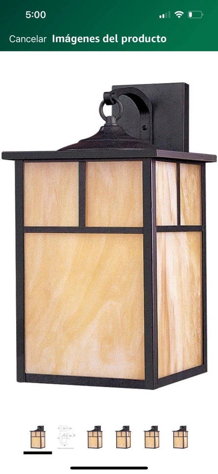 Maxim 4054HOBU Coldwater 1 Light 16 Inch Burnished Outdoor Wall Mount
