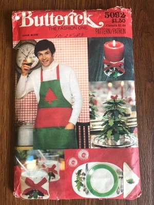 Vintage Butterick Pattern #5092 Christmas Holiday Decor UNCUT 1978 - Image 1 of 3