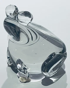 Pisapapeles estatuilla rana cristal ACC vintage - Imagen 1 de 9