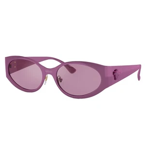 Gafas de sol redondas de metal púrpura Versace VE 2263 1503AK lentes espejadas púrpura - Imagen 1 de 3