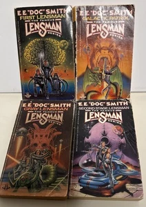 e.e. doc smith Lensman 1984 Lot First, Galactic Patrol, Gray Second-stage - Foto 1 di 2