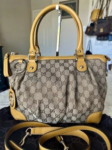 Gucci Sukey Canvas Two Way Bag - Picture 1 of 20