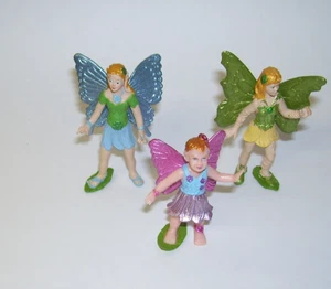 Fairy Figures Daisy Jasmine Iris Safari LTD Set of 3 - Picture 1 of 2
