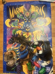Vintage 1994 Karneval Poster von Michael Hunt 25"x36" Ritter Pferd Platte signiert - Bild 1 von 15