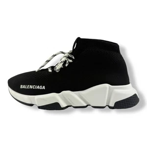 Zapatillas deportivas para mujer Balenciaga Speed Runner negras con cordones UK 4 EU 37 - Imagen 1 de 12