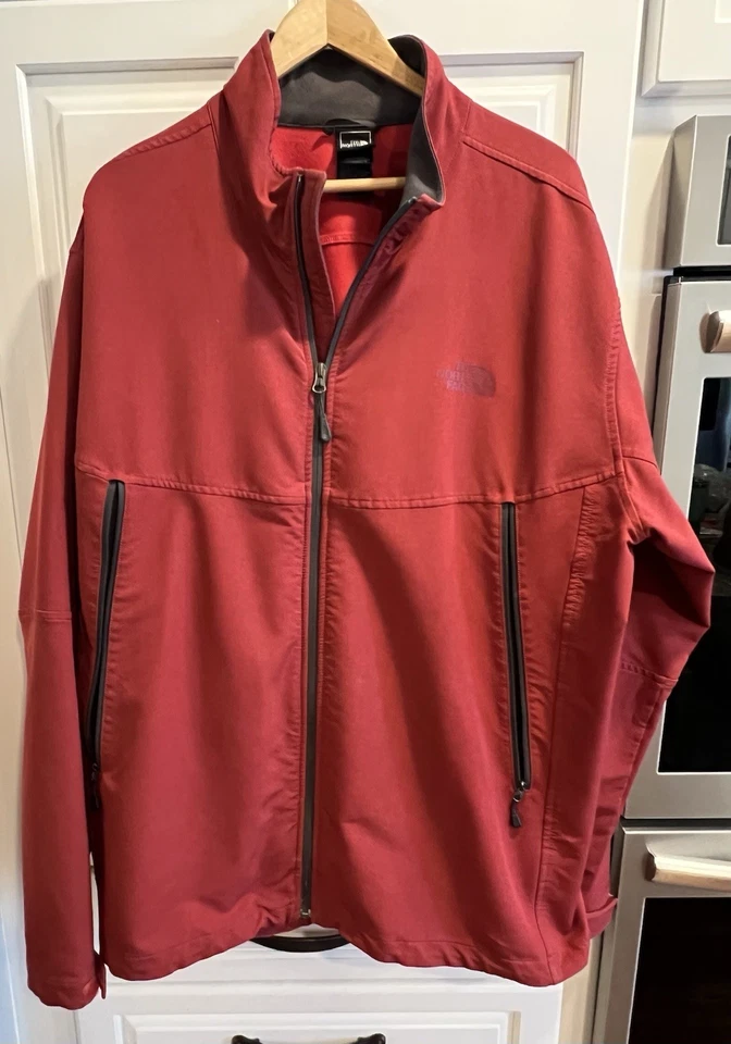 * Men’s THE NORTH FACE Light Softshell Jacket Maroon FlashDry RDT  Sz XXL 2XL - Image 1 of 4