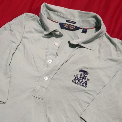 NEW Polo Golf Ralph Lauren Men's PGA Championship 2020 Polo Shirt Gray • L - Image 1 of 4