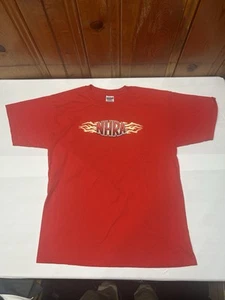 NHRA Championship Drag Racing Red Short Sleeve T-Shirt Men’s Size Large - Picture 1 of 7