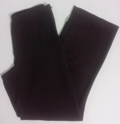 Armani Collezioni Wide Leg Silk Blend Dress Pants 8 Purple High Waist Italy   - Image 1 of 4