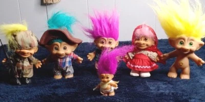 6 Muñecas Troll Russ de Colección Caperucita Roja, Soldado del Ejército, Bebé, Pescador Foto 1 de 4