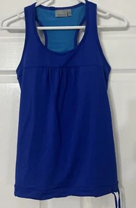 Camiseta sin mangas Athleta Racerback para mujer talla pequeña azul sujetador incorporado - Imagen 1 de 4