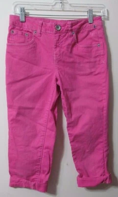 Justice Girls Pink Crop Simply Low Jeans Sz 10.5 - Image 1 of 4