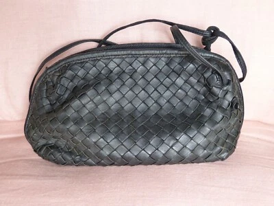 VINTAGE BALLY HANDBAG BLACK LEATHER - Image 1 of 4