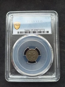USA : 3 Cents 1852 ; PCGS : VF 35 - Picture 1 of 2