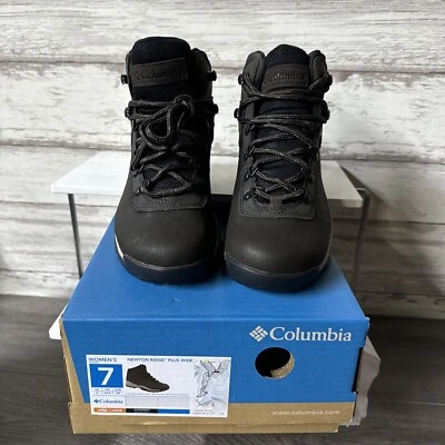 Botas de Senderismo Columbia Newton Ridge Plus Anchas Impermeables Para Mujer Marrón Talla 7 Foto 1 de 4