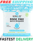 Scrubzz Disposable Rinse Free Bathing Wipes - 25 Pack - All-in-1 Single Use Show