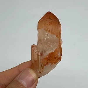 26,9 g, 2,2"x1"x0,6", cristal de cuarzo rojo natural terminado @Marruecos, B11513 - Imagen 1 de 12