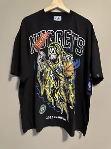 2023 Warren Lotas Denver Nuggets Reaper Tee Champions NBA Finals Mile High City - Picture 1 of 1