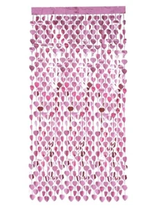Smiffys - Heart Foil Curtain Backdrop - Pink- Hen Night: Fancy Dress (SKU:99698) - Picture 1 of 1