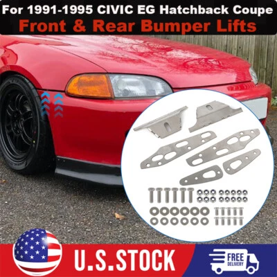Front & Rear Bumper Lifts For 91-95 Honda Civic EG Hatchback Repairs Bumper Tabs - Image 1 of 4