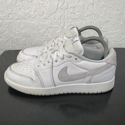 Scarpe Jordan 1 Low OG bambino taglia 7Y GS grigio neutro sneakers CZ0858 100
