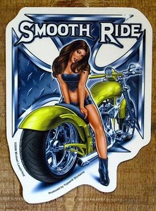 Motorcycle Biker decal Customize tank Graphic GI Sexy Girl Biker sticker window - Picture 1 of 1