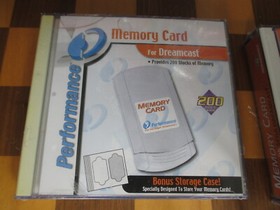 Sega DreamCast Memory Card 200 Blocks by Performance Interact NEW