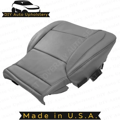 Driver Bottom Leather Seat Cover Gray Fits GMC Yukon XL 4WD 2015 2016 2017 2018 - Image 1 of 4