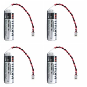 4 Pack 3.6V2700mAh ER17500V TOSHIBA PLC  Battery with PH2.0 plug  - Picture 1 of 3