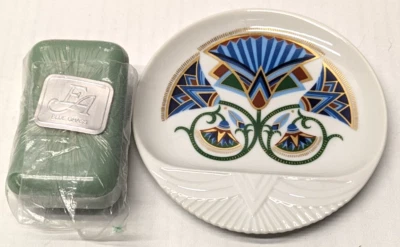 Jabonera y jabón de baño de colección Elizabeth Arden Blue Grass The Pharaoh's 5 oz nuevo en caja Foto 1 de 4