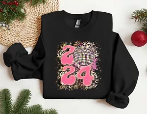 2024 Sweatshirt, New Year Hoodie, Oversize Crewneck, Christmas Gift - Picture 1 of 10