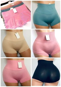 3- 12 Boyshort High Waist TUMMY CONTROL BOY SHORT SHORTIE Panties Undies PLUS SZ - Picture 1 of 12
