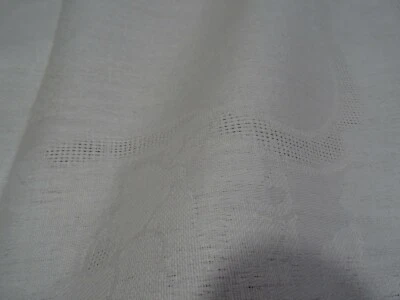6m,50x0,55 =blanc neuf   TISSUS LIN  vintage  damassé pour créations serviettes - Photo 1/3