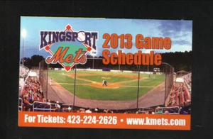 Kingsport Mets -- Taschenplan 2013 -- Quality Inn -- Hunter Wright Stadium - Bild 1 von 2