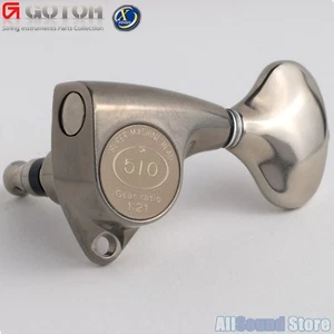GOTOH SGV510Z-L5-XN L3+R3 Tuners Keys 1:21 Ratio, 3x3 - ANTIQUE X-NICKEL - Picture 1 of 4