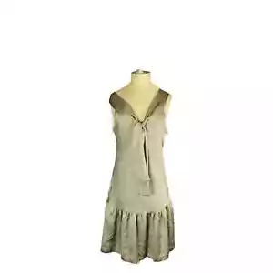 Habana Women's Cocktail Party Dress Chic Taupe Made in Italy NWT Size Small - Picture 1 of 5
