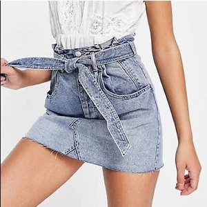 Free People Women’s East Of Eden Mini Indigo Denim Skirt Y2K Size 25 NEW - Picture 1 of 6