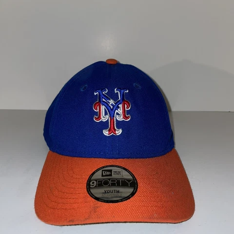 Vintage New York Mets USA American Flag Hat Snapback MLB Cap Youth Adjustable Cover