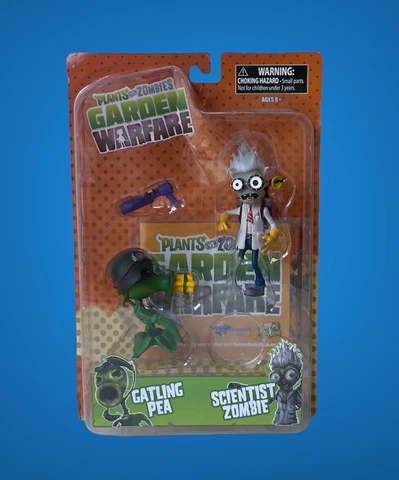 🔥Plants vs Zombies Warfare GATLING PEA & SCIENTIST ZOMBIE Diamond Select🔥 Cover