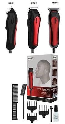 WAHL T-PRO KABELGEBUNDENER TRIMMER CLIPPER KIT T BLADE DETAILING 100-240V ~ 50-60Hz