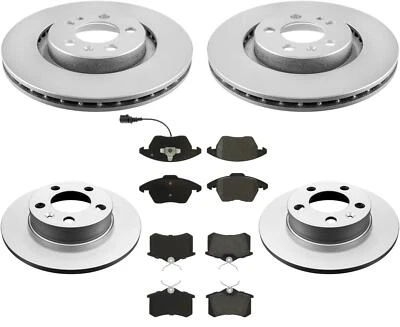 Para 280MM Rotores Delanteros Rotores Traseros Pastillas De Freno para Volkswagen Jetta 1.8L 01-05 Foto 1 de 4