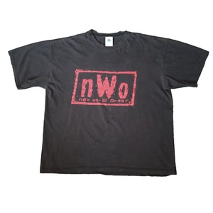 Vintage NWO New World Order T Shirt Mens XXL Black Wrestling Graphic WWE WWF - Picture 1 of 19
