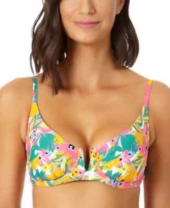 Top donna Anne Cole Sunshine stampa floreale con ferretto 34C/36B - Foto 1 di 2