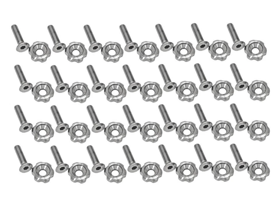 Kit de herrajes de vestir debajo del capó de acero inoxidable para Ford Mustang 2005-2014 Foto 1 de 1