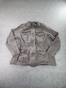 Market & Spruce Kathleen Cargo Jacket Women's 2X  Army Gray Utility - Picture 1 of 12