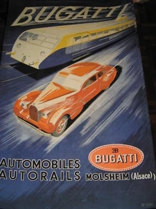 T57 BUGATTI fine art Geri poster Cleveland Museum PRINT - Picture 1 of 2