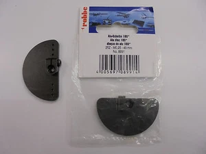 Robbe 2 servopalancas de aluminio alrededor de 180 grados 49 mm (25Z) negro n.o de tipo 8991 - Imagen 1 de 1